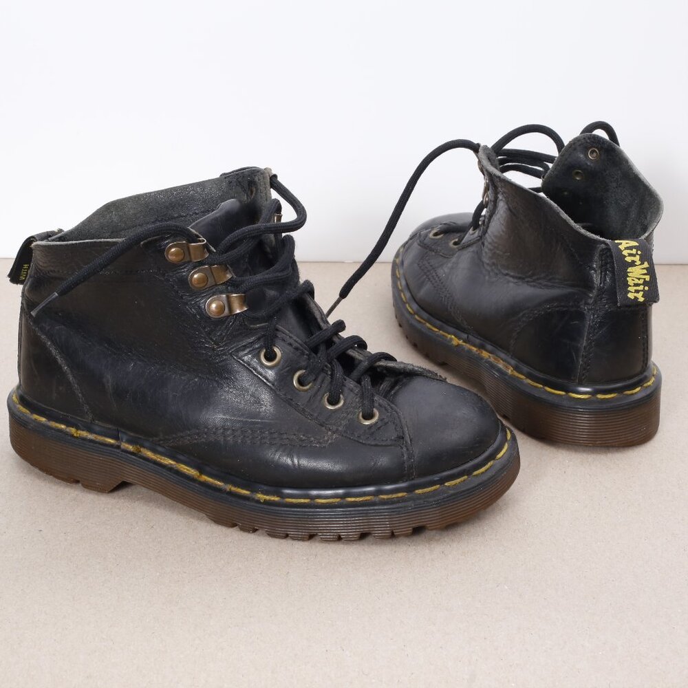 Vintage Dr. Martens Lace Up Ankle Boots Leather 8088 Made In England UK 4